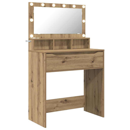 Sminkbord med låda Artisan Ek 80 x 39,6 x 135 cm