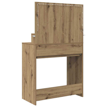 Sminkbord med låda Artisan Ek 80 x 39,6 x 135 cm