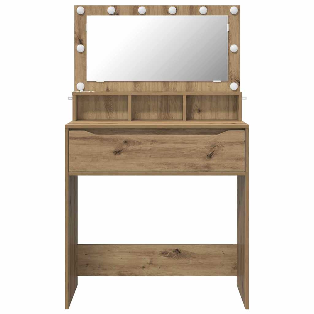 Sminkbord med låda Artisan Ek 80 x 39,6 x 135 cm