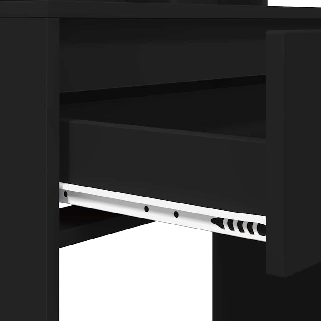 Sminkbord Svart 80 x 39,6 x 135 cm
