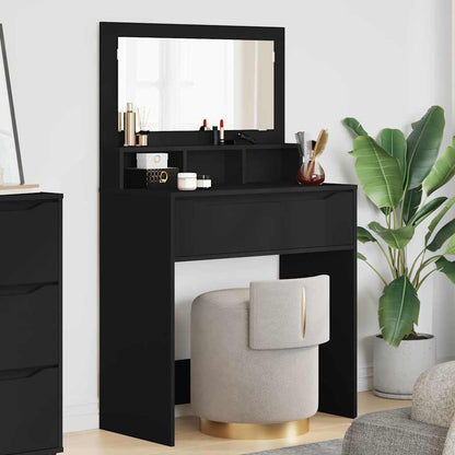 Sminkbord Svart 80 x 39,6 x 135 cm