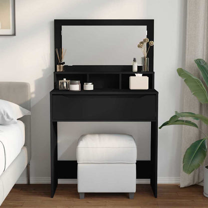 Sminkbord Svart 80 x 39,6 x 135 cm