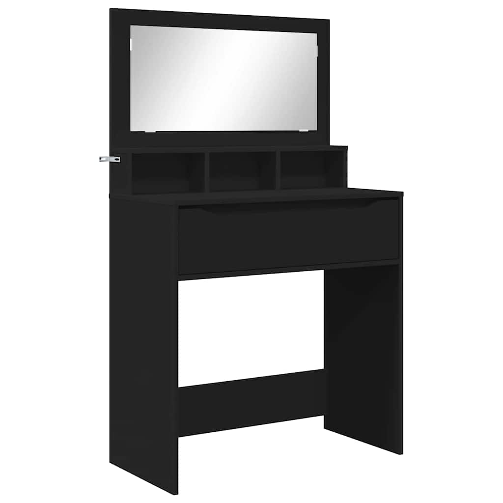 Sminkbord Svart 80 x 39,6 x 135 cm