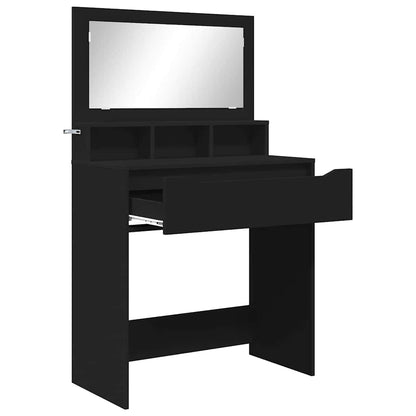 Sminkbord Svart 80 x 39,6 x 135 cm