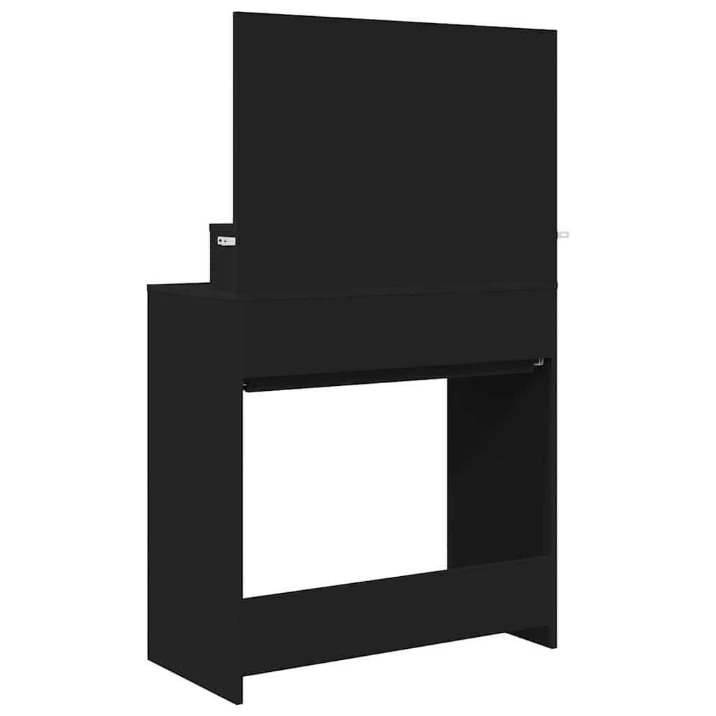 Sminkbord Svart 80 x 39,6 x 135 cm