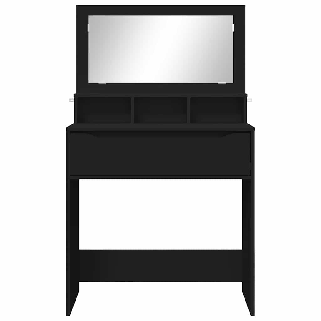 Sminkbord Svart 80 x 39,6 x 135 cm