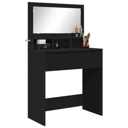 Sminkbord Svart 80 x 39,6 x 135 cm