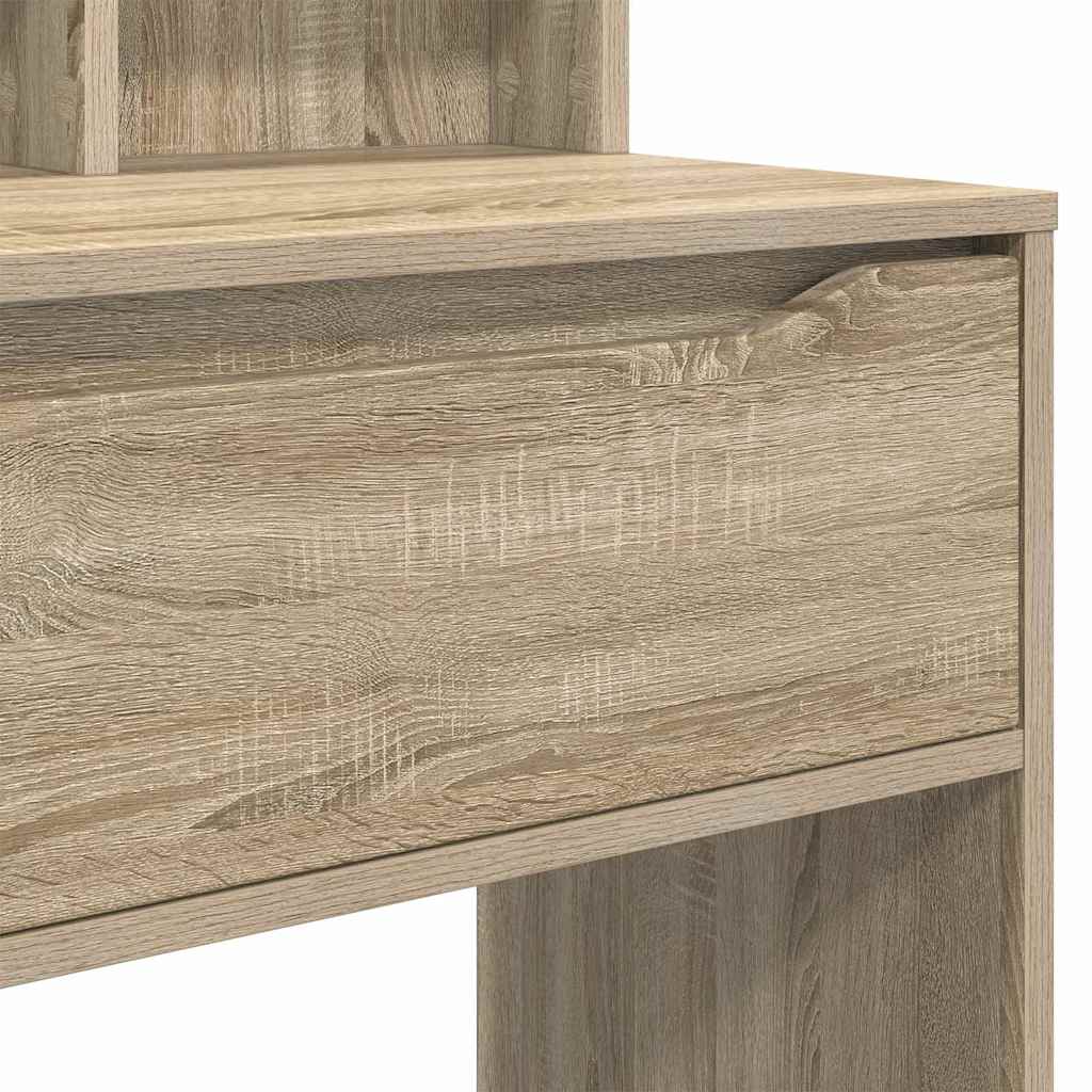 Sminkbord med låda Sonoma Ek 80 x 39,6 x 135 cm