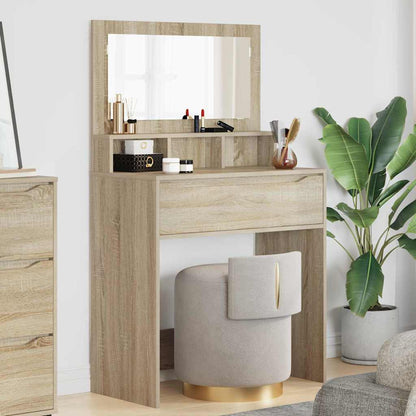 Sminkbord med låda Sonoma Ek 80 x 39,6 x 135 cm