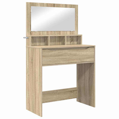Sminkbord med låda Sonoma Ek 80 x 39,6 x 135 cm