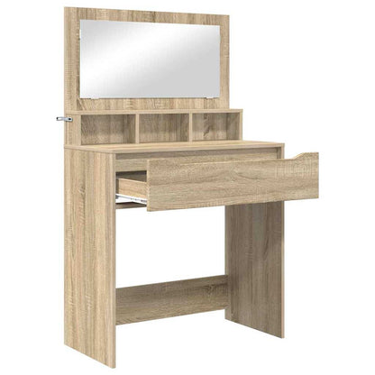 Sminkbord med låda Sonoma Ek 80 x 39,6 x 135 cm