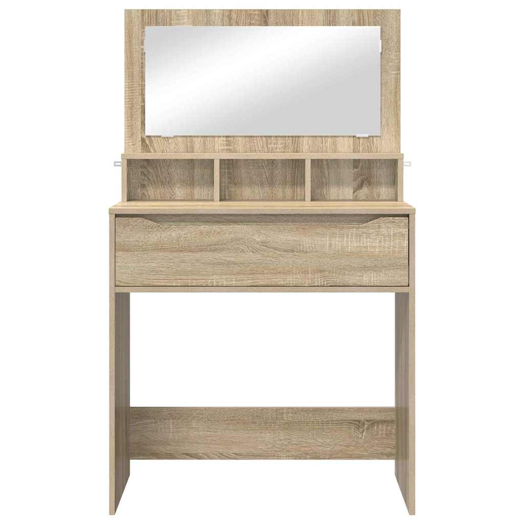 Sminkbord med låda Sonoma Ek 80 x 39,6 x 135 cm