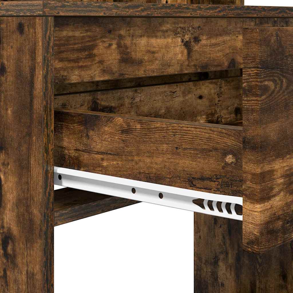 Sminkbord Rökfärgad Ek 80 x 39,6 x 135 cm