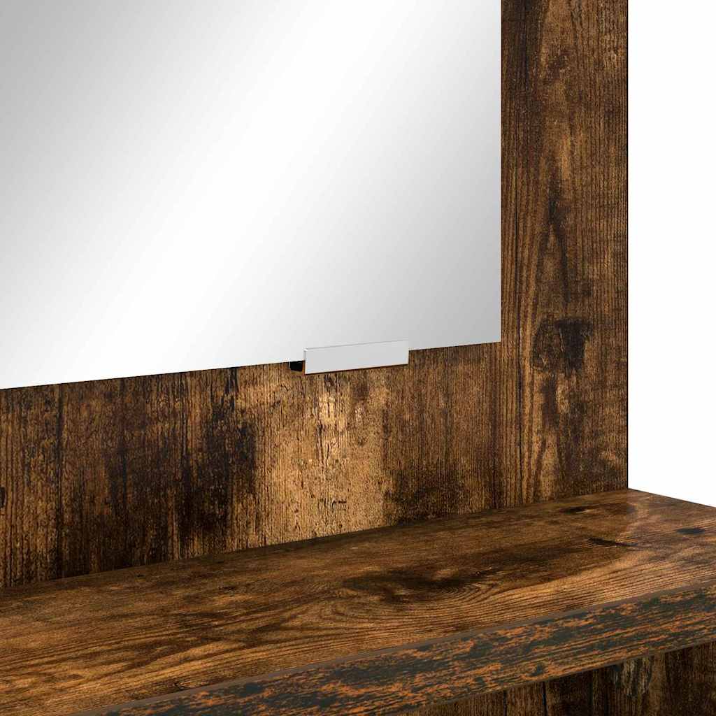 Sminkbord Rökfärgad Ek 80 x 39,6 x 135 cm