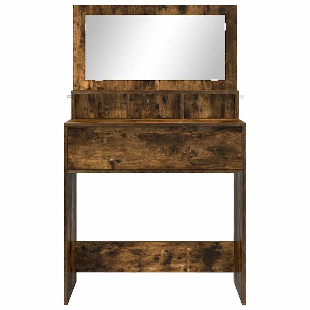 Sminkbord Rökfärgad Ek 80 x 39,6 x 135 cm