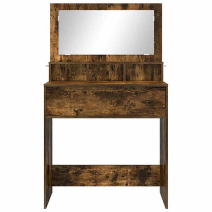 Sminkbord Rökfärgad Ek 80 x 39,6 x 135 cm