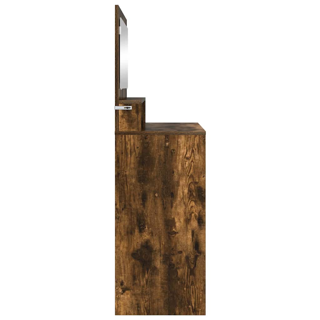 Sminkbord Rökfärgad Ek 80 x 39,6 x 135 cm