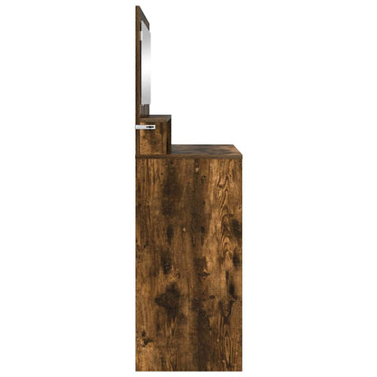 Sminkbord Rökfärgad Ek 80 x 39,6 x 135 cm