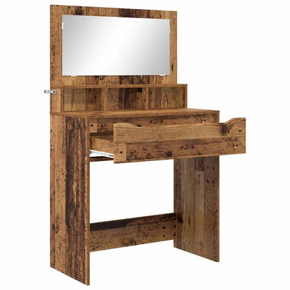 Sminkbord med låda Gammalt Trä 80 x 39,6 x 135 cm