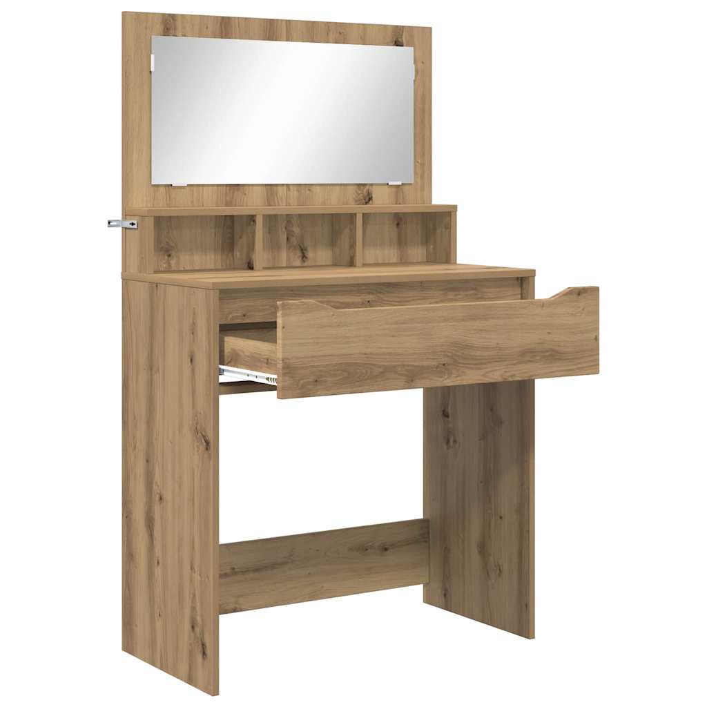 Sminkbord med låda Artisan Ek 80 x 39,6 x 135 cm