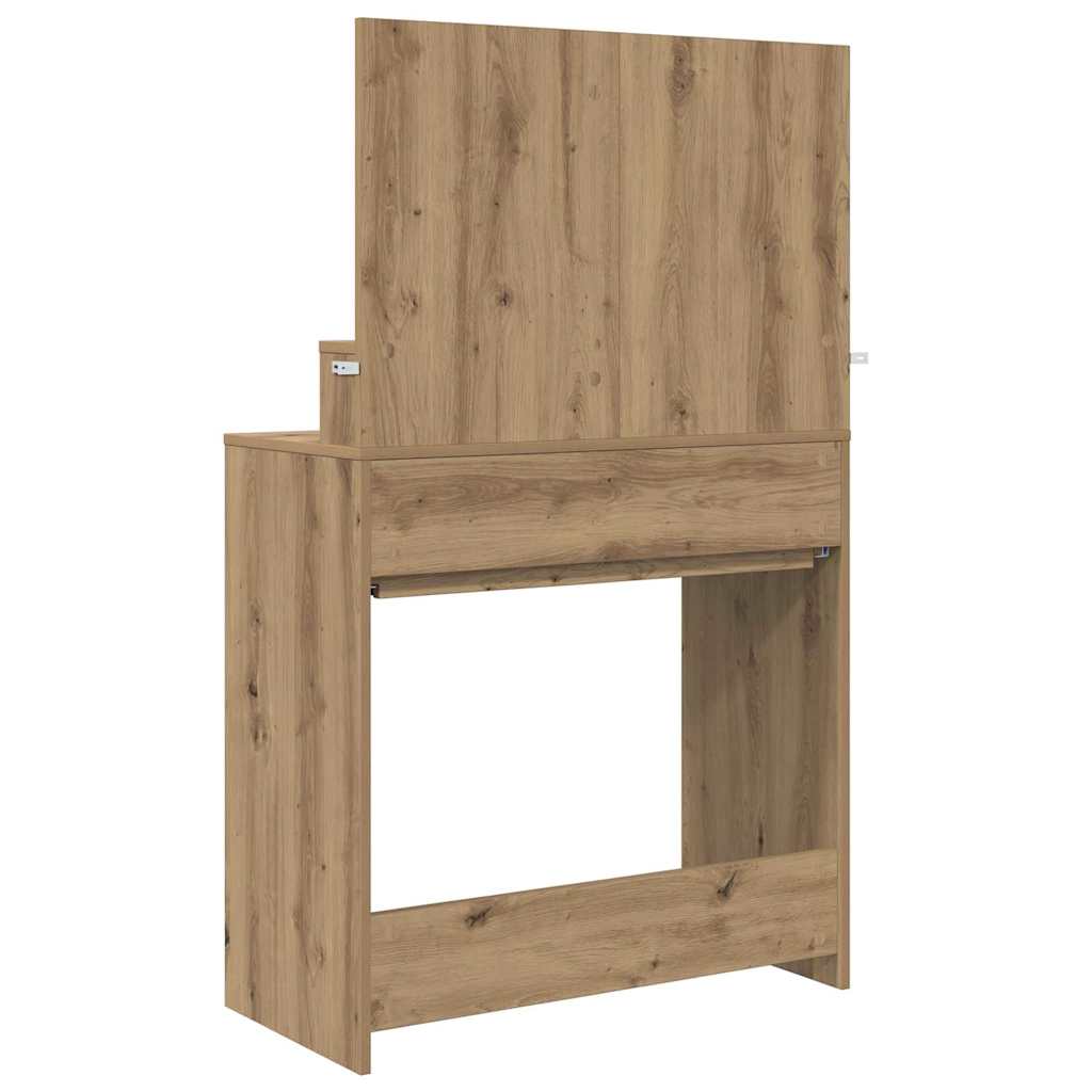 Sminkbord med låda Artisan Ek 80 x 39,6 x 135 cm