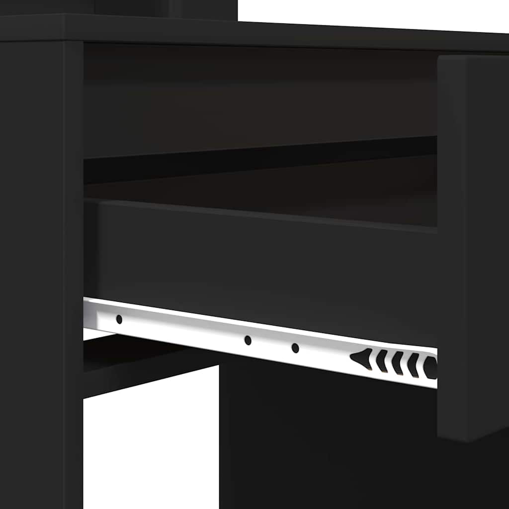 Sminkbord Svart 80 x 39,6 x 135 cm