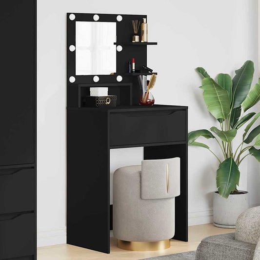 Sminkbord Svart 80 x 39,6 x 135 cm