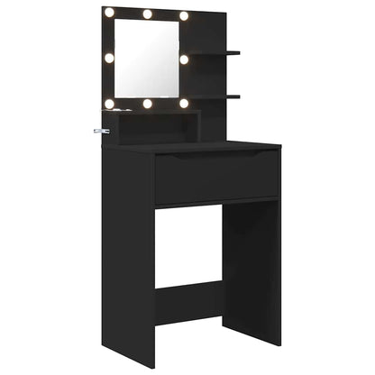 Sminkbord Svart 80 x 39,6 x 135 cm