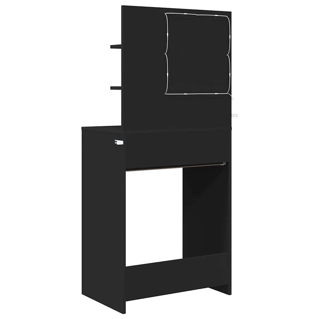 Sminkbord Svart 80 x 39,6 x 135 cm