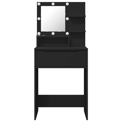 Sminkbord Svart 80 x 39,6 x 135 cm