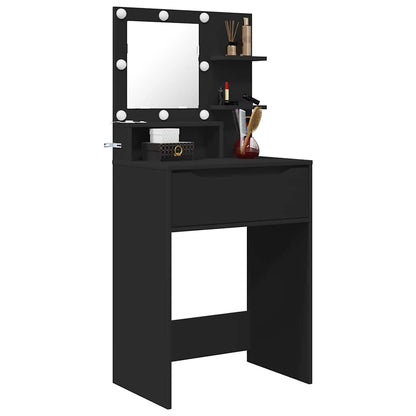 Sminkbord Svart 80 x 39,6 x 135 cm