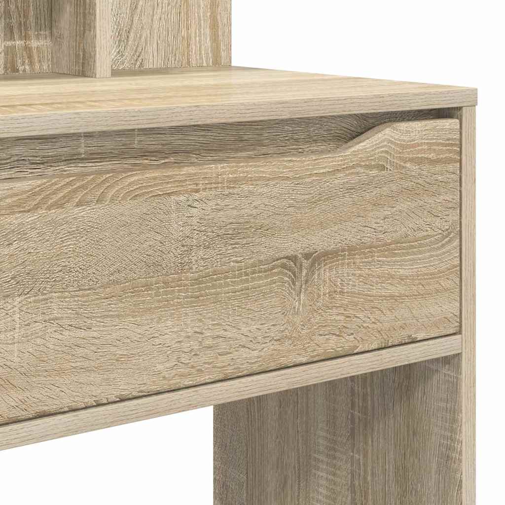 Sminkbord med låda Sonoma Ek 80 x 39,6 x 135 cm