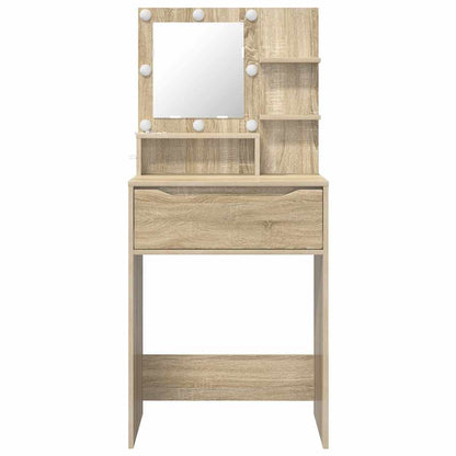 Sminkbord med låda Sonoma Ek 80 x 39,6 x 135 cm