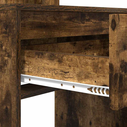 Sminkbord Rökfärgad Ek 80 x 39,6 x 135 cm