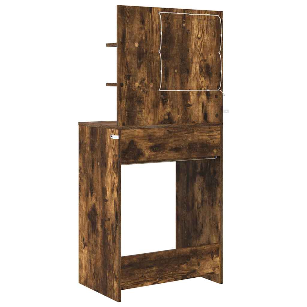 Sminkbord Rökfärgad Ek 80 x 39,6 x 135 cm