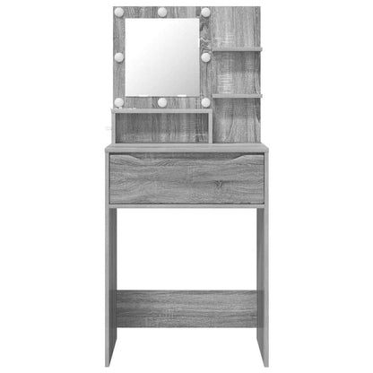 Sminkbord med låda Sonoma Grå 80 x 39,6 x 135 cm