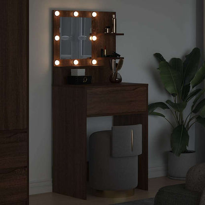 Sminkbord Brun Ek 80 x 39,6 x 135 cm