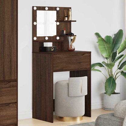 Sminkbord Brun Ek 80 x 39,6 x 135 cm