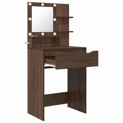 Sminkbord Brun Ek 80 x 39,6 x 135 cm