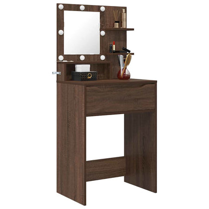 Sminkbord Brun Ek 80 x 39,6 x 135 cm