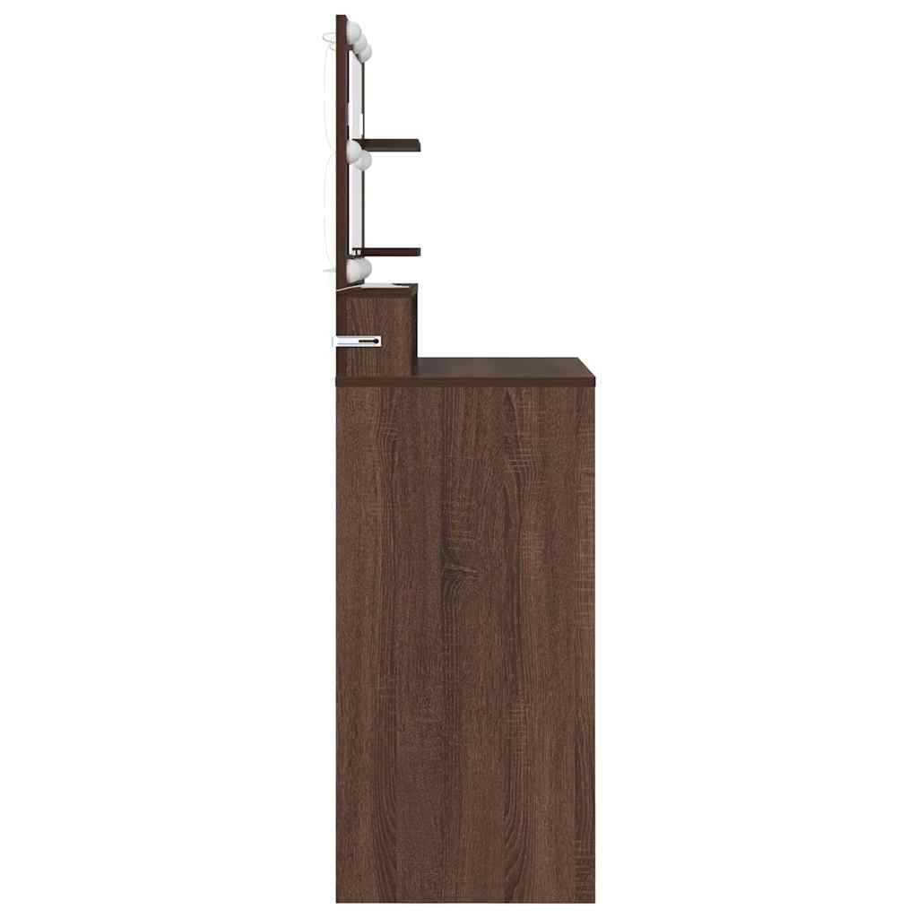 Sminkbord Brun Ek 80 x 39,6 x 135 cm