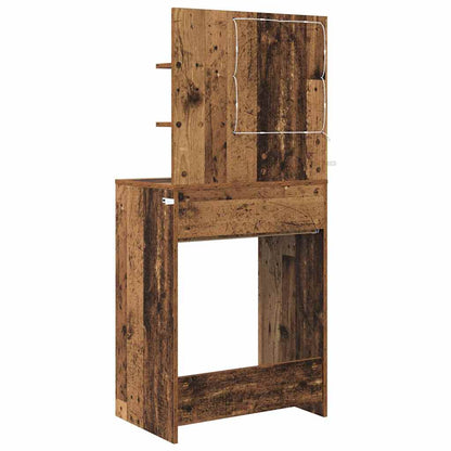 Sminkbord med låda Gammalt Trä 80 x 39,6 x 135 cm