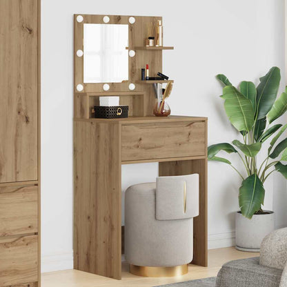 Sminkbord med låda Artisan Ek 80 x 39,6 x 135 cm