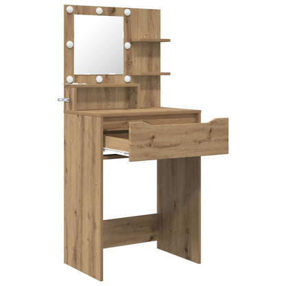 Sminkbord med låda Artisan Ek 80 x 39,6 x 135 cm