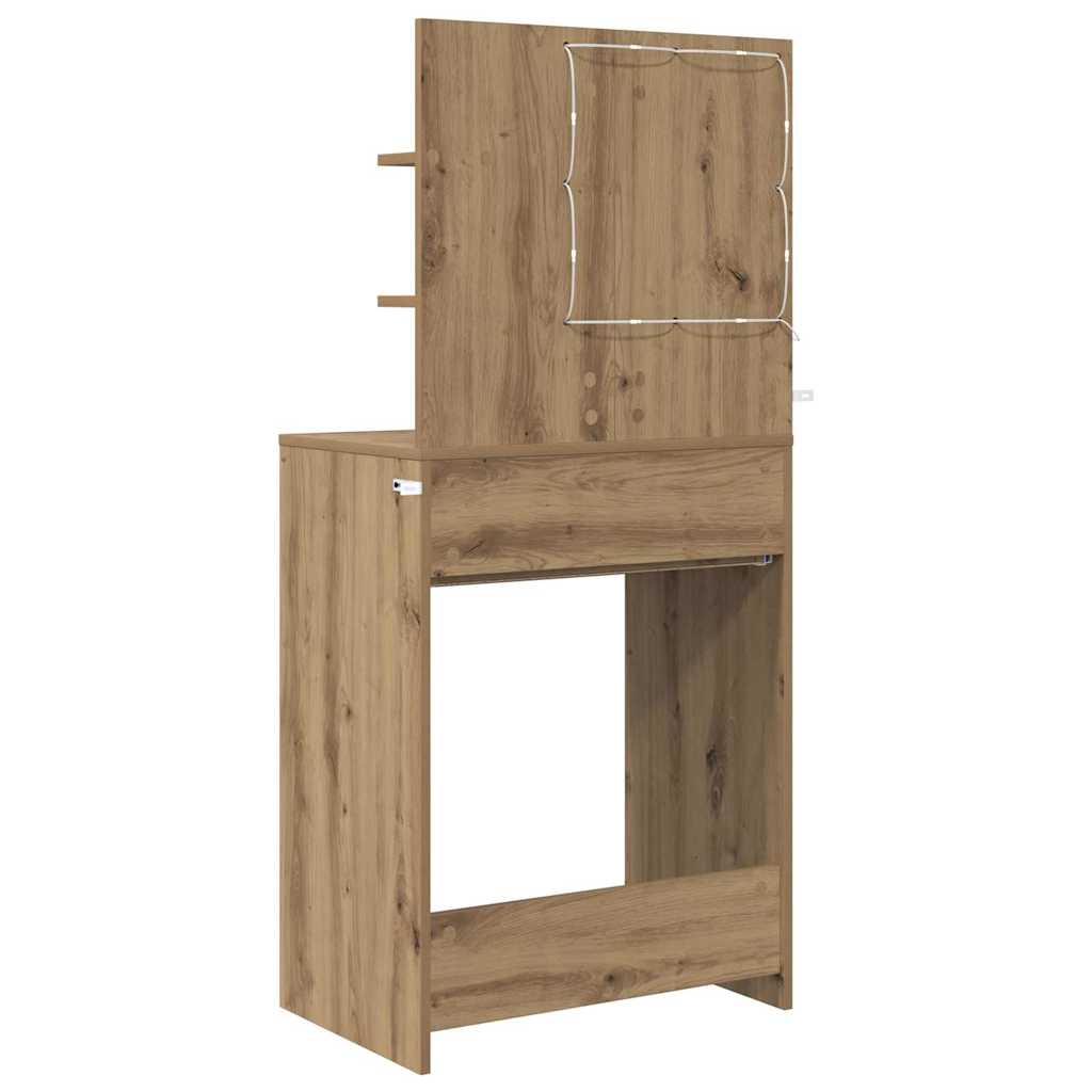 Sminkbord med låda Artisan Ek 80 x 39,6 x 135 cm