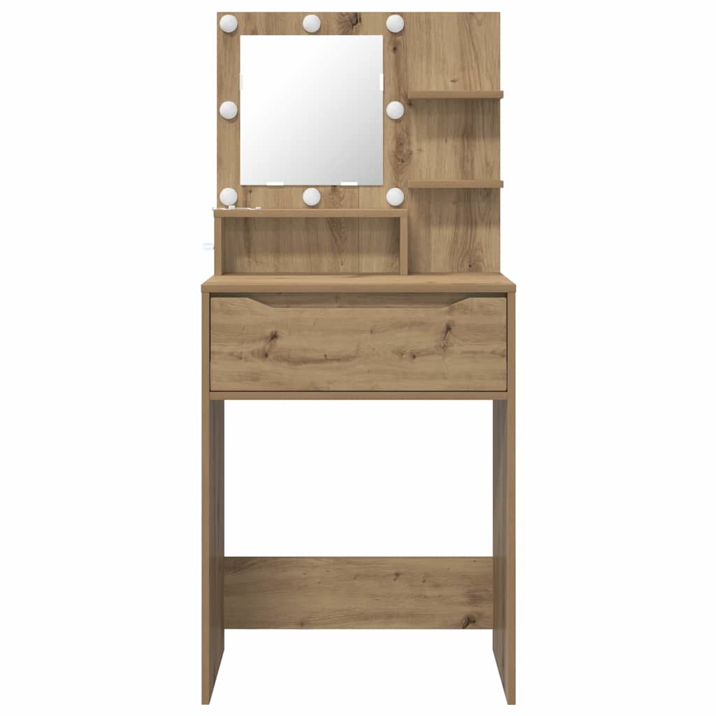 Sminkbord med låda Artisan Ek 80 x 39,6 x 135 cm