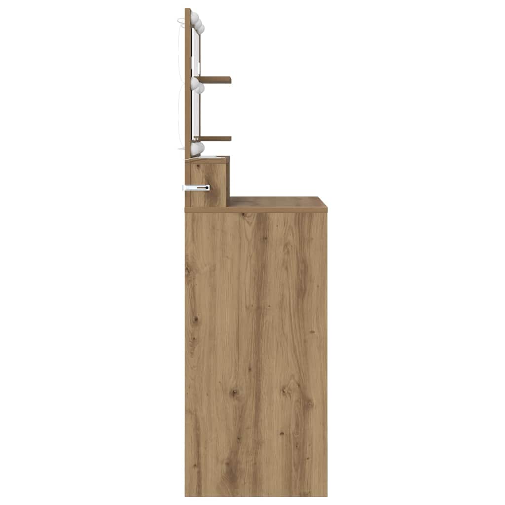 Sminkbord med låda Artisan Ek 80 x 39,6 x 135 cm
