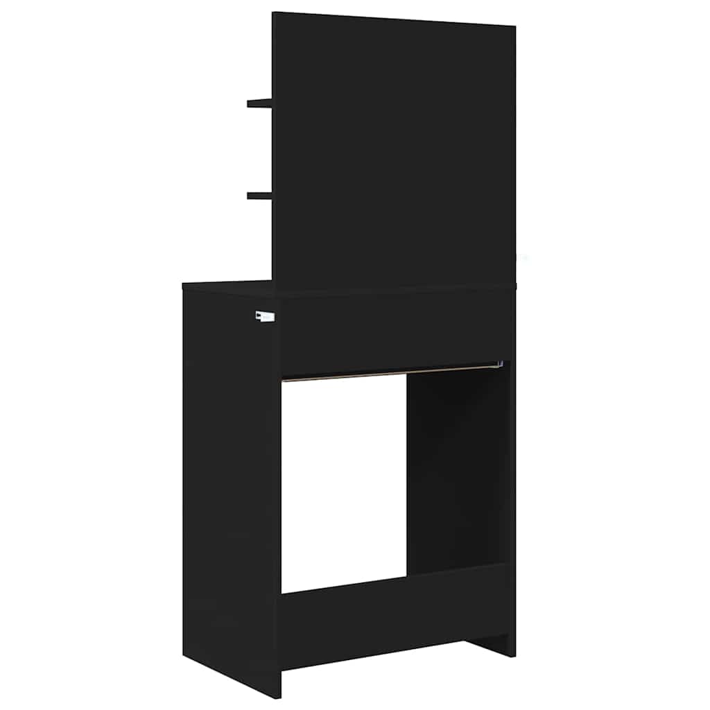 Sminkbord Svart 80 x 39,6 x 135 cm