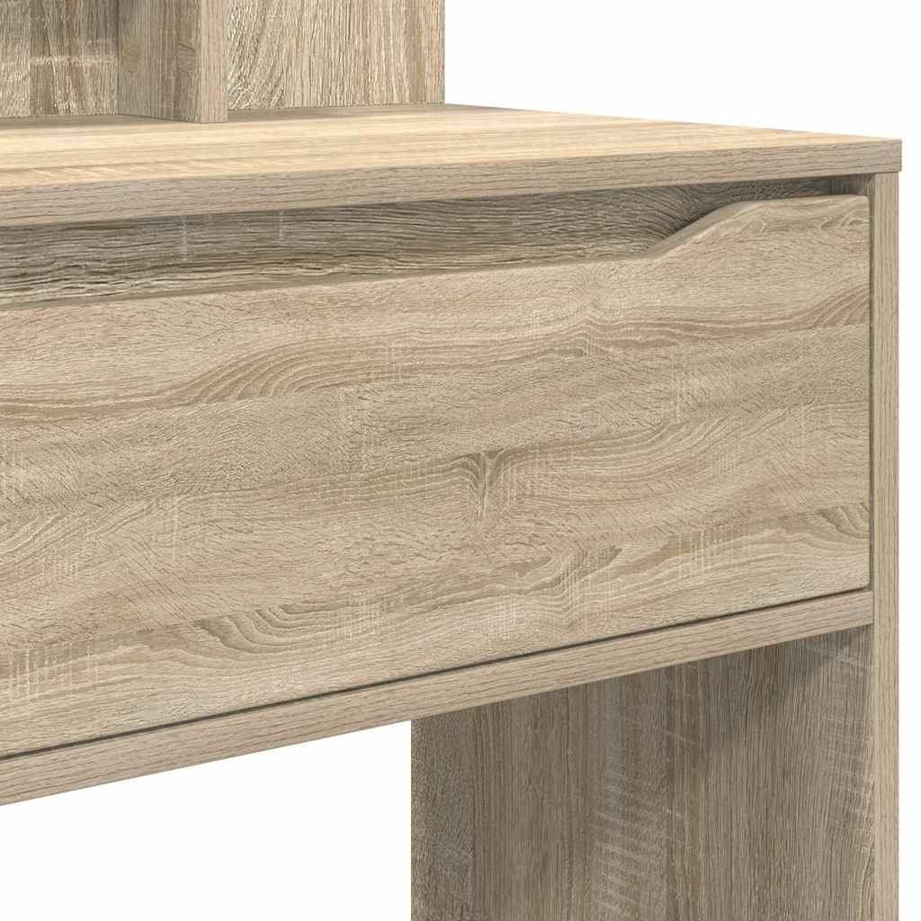 Sminkbord med låda Sonoma Ek 80 x 39,6 x 135 cm
