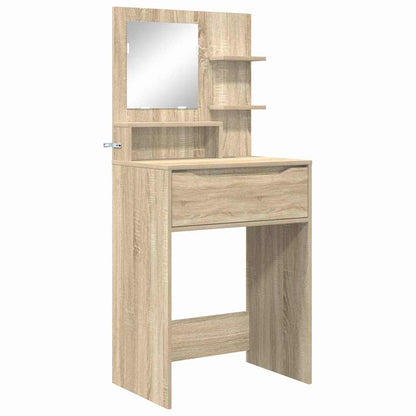 Sminkbord med låda Sonoma Ek 80 x 39,6 x 135 cm